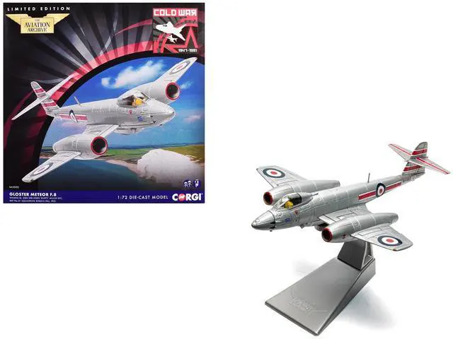 Main image of Gloster Meteor F.8 Aircraft "Biggin Hill" (1951) Royal Air Force "The Aviation Archive" Series 1/72 Diecast Model Car by Corgi