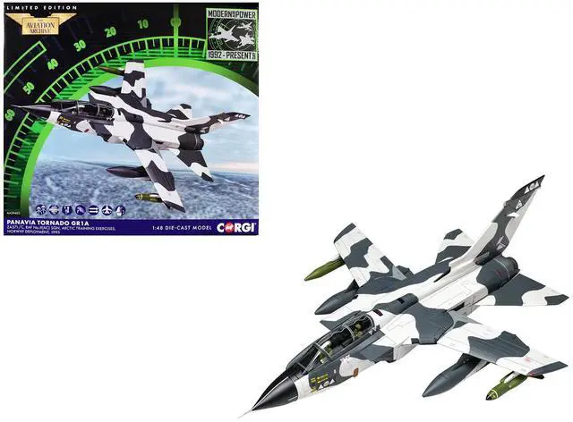 Main image of Panavia Tornado GR1A Aircraft "Norway" (1995) British Royal Air Force "The Aviation Archive" 1/48 Diecast Model Car by Corgi
