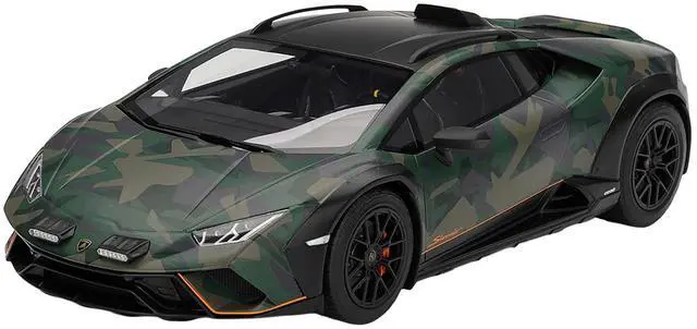 Main image of Lamborghini Huracan Sterrato All-Terrain "BOSCO" Green Camouflage 1/18 Model Car by Top Speed