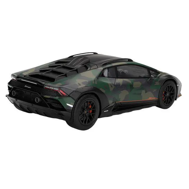 Alt view image 5 of 7 - Lamborghini Huracan Sterrato All-Terrain "BOSCO" Green Camouflage 1/18 Model Car by Top Speed