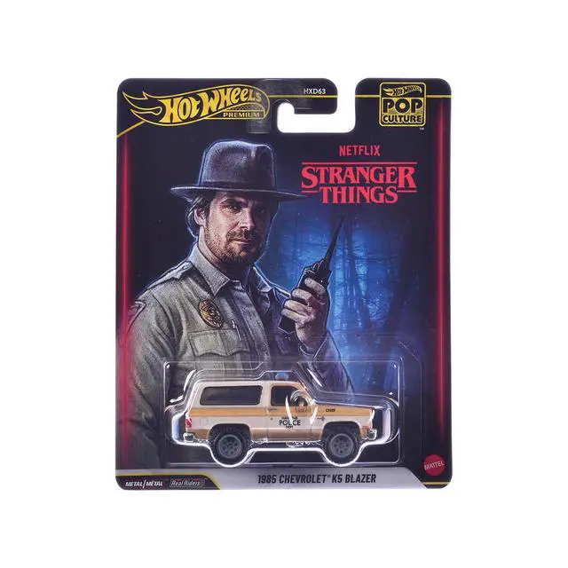Main image of 1985 Chevrolet K5 Blazer Gold Metallic and Cream "Stranger Things" (2016-2025) TV Series Diecast Model Car by Hot Wheels