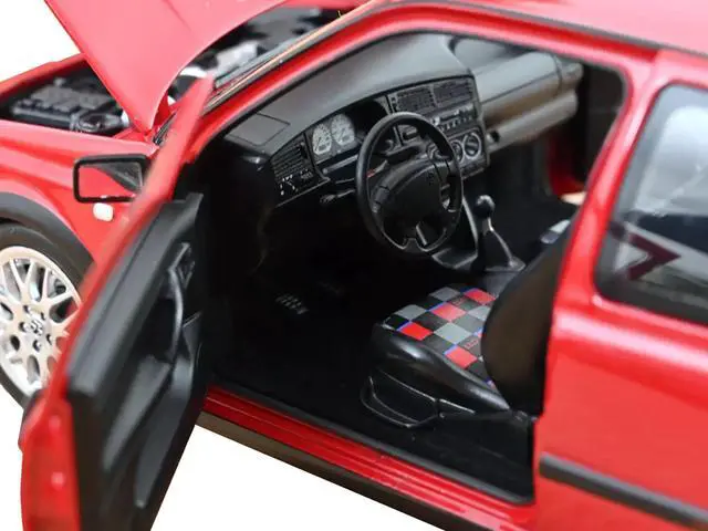 Alt view image 4 of 6 - 1996 Volkswagen Golf GTI "20 Years Anniversary Edition" Flash Red 1/18 Diecast Model Car by Norev
