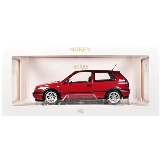 Alt view image 6 of 6 - 1996 Volkswagen Golf GTI "20 Years Anniversary Edition" Flash Red 1/18 Diecast Model Car by Norev