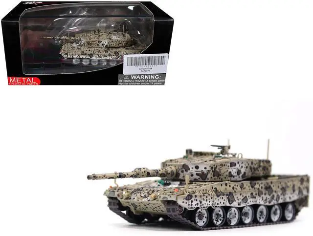 Main image of Leopard 2A4 Main Battle Tank "Jaguar Scheme" Austrian Army "Armor Premium" Series 1/72 Diecast Model by Panzerkampf