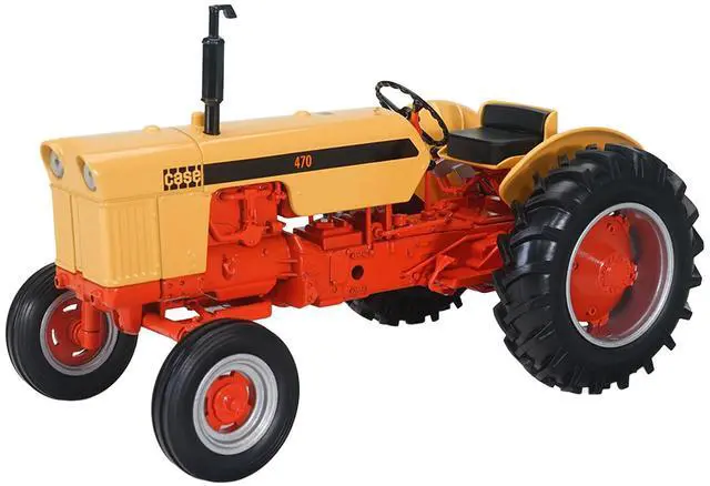 Alt view image 2 of 3 - Case 470 Wide Front Tractor Yellow and Orange "Classic Series" 1/16 Diecast Model by SpecCast