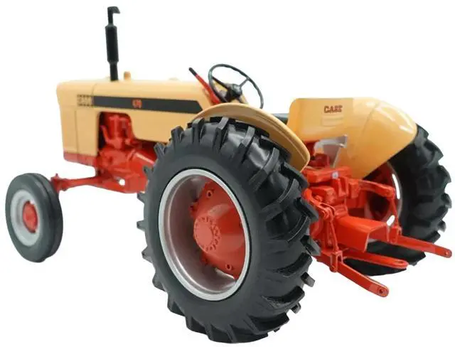 Alt view image 3 of 3 - Case 470 Wide Front Tractor Yellow and Orange "Classic Series" 1/16 Diecast Model by SpecCast