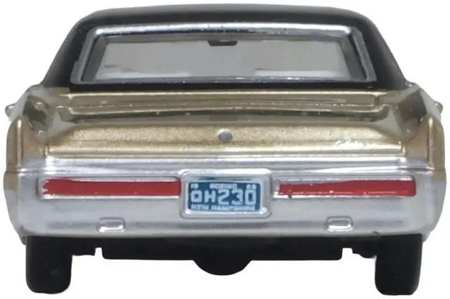Alt view image 4 of 6 - 1968 Buick Electra 225 Ivory Gold Metallic with Black Top and White Interior 1/87 (HO) Scale Diecast Model Car by Oxford Diecast