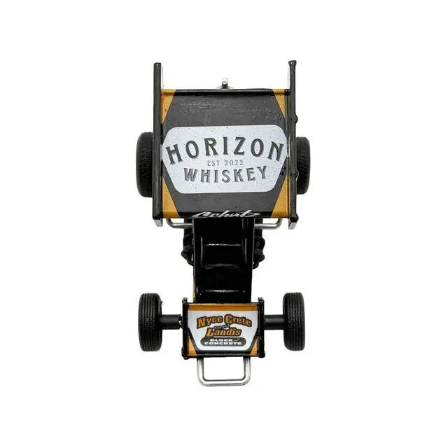 Alt view image 4 of 4 - Winged Sprint Car #15 Donny Schatz "CJB Motorsports - Hi-Plains Building Division" Black (2026) 1/50 Diecast Model Car by ACME