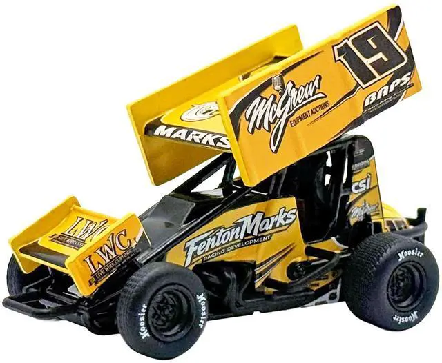 Main image of Winged Sprint Car #19 Brent Marks "Fenton Marks Racing" (2026) 1/50 Diecast Model Car by ACME