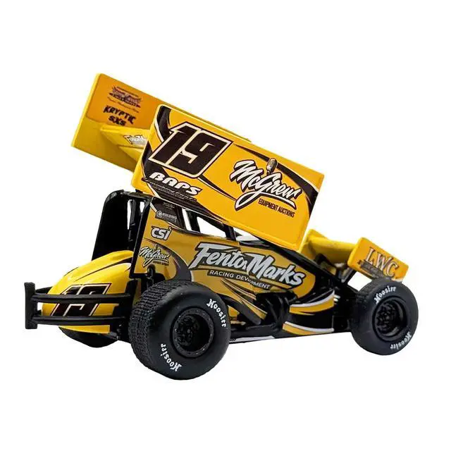 Alt view image 3 of 4 - Winged Sprint Car #19 Brent Marks "Fenton Marks Racing" (2026) 1/50 Diecast Model Car by ACME