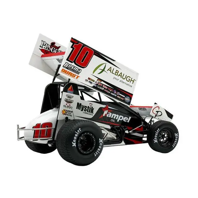 Alt view image 4 of 4 - Winged Sprint Car #10 Ryan Timms "Liebig Motorsports - Hampel Oil" (2026) 1/18 Diecast Model Car by ACME
