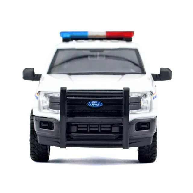 Alt view image 4 of 6 - 2019 Ford F-150 Lariat Crew Cab Pickup Truck White with Lights and Sounds 1/27 Diecast Model Car by Motormax