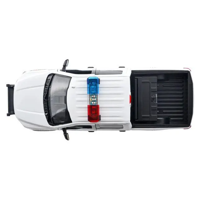 Alt view image 6 of 6 - 2019 Ford F-150 Lariat Crew Cab Pickup Truck White with Lights and Sounds 1/27 Diecast Model Car by Motormax