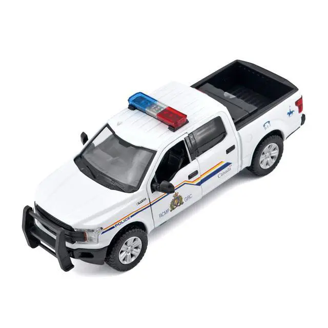 Alt view image 3 of 6 - 2019 Ford F-150 Lariat Crew Cab Pickup Truck White with Lights and Sounds 1/27 Diecast Model Car by Motormax