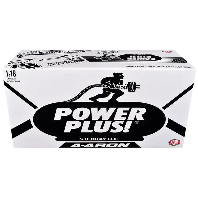 Alt view image 5 of 6 - Winged Sprint Car #87 Aaron Reutzel "Power Plus" White (2026) 1/18 Diecast Model Car by ACME