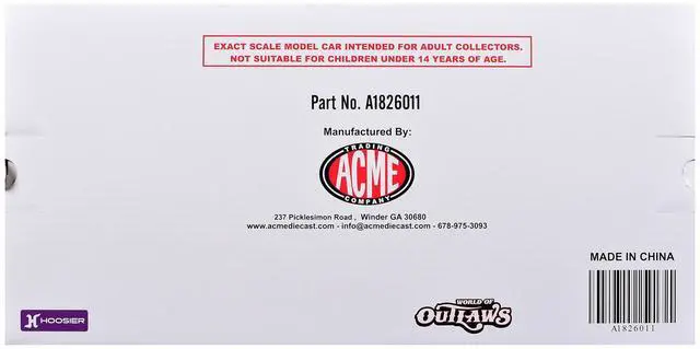 Alt view image 6 of 6 - Winged Sprint Car #10 Ryan Timms "Liebig Motorsports - Hampel Oil" (2026) 1/18 Diecast Model Car by ACME