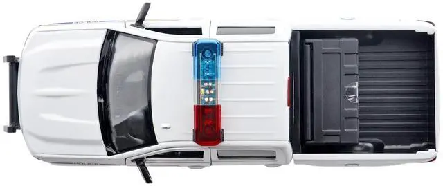 Alt view image 6 of 6 - 2017 Chevrolet Silverado 1500 LT Z71 Crew Cab Pickup Truck White with Lights and Sounds 1/27 Diecast Model Car by Motormax