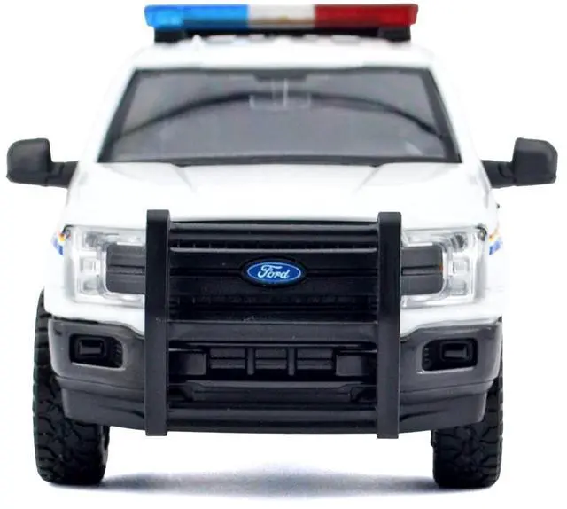 Alt view image 4 of 6 - 2019 Ford F-150 Lariat Crew Cab Pickup Truck White with Lights and Sounds 1/27 Diecast Model Car by Motormax