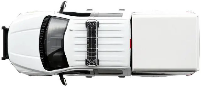 Alt view image 6 of 6 - 2019 Ford F-150 Lariat Crew Cab Truck with Camper Box "Royal Canadian Mounted Police" White 1/27 Diecast Model Car by Motormax