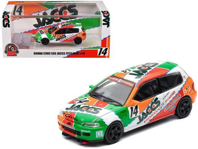 Main image of Honda Civic EG6 RHD #14 JACCS "Japanese Touring Car Championship" (1993) 1/64 Diecast Model Car by BM Creations