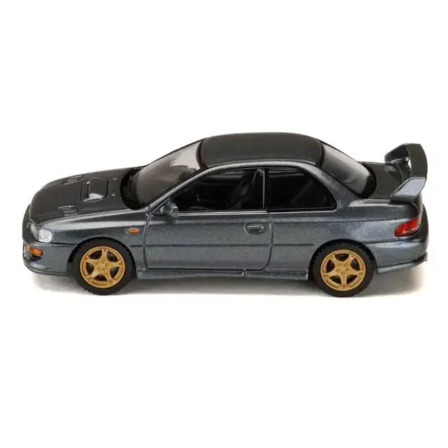 Alt view image 2 of 6 - Subaru Impreza WRX Type R Sti Version V RHD Cool Gray Metallic "JDM64" Series 1/64 Diecast Model Car by Hobby Japan