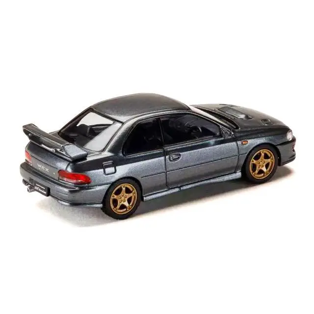 Alt view image 3 of 6 - Subaru Impreza WRX Type R Sti Version V RHD Cool Gray Metallic "JDM64" Series 1/64 Diecast Model Car by Hobby Japan