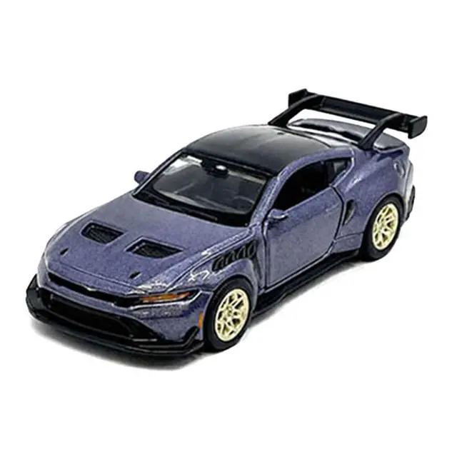 Alt view image 2 of 3 - 2025 Ford Mustang GTD Purple Metallic with Black Top "Speed Icons" Series 1/64 Diecast Model Car by Maisto