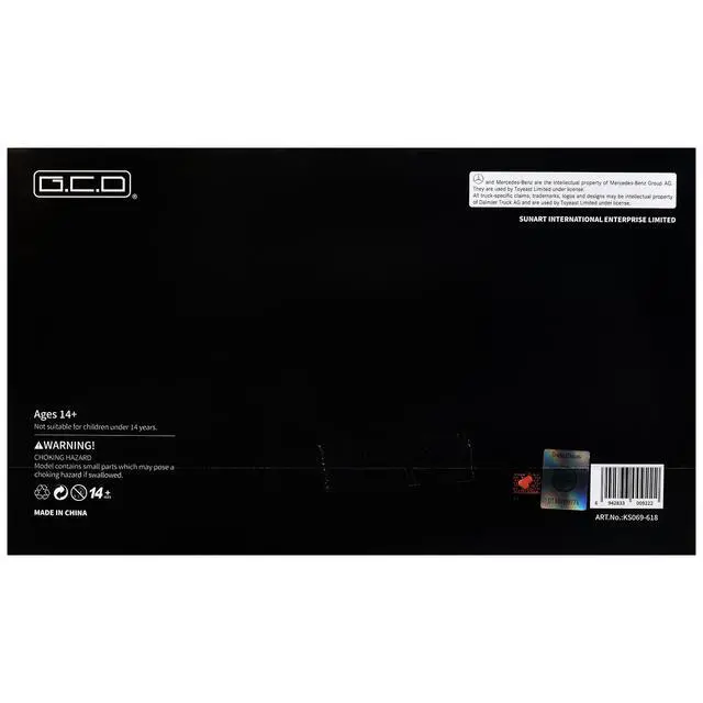 Alt view image 6 of 6 - Mercedes-Benz Actros Gigaspace Auto Transporter "ADVAN Yokohama" Black 1/64 Diecast Model by GCD
