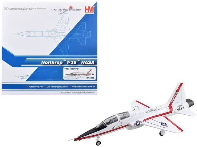 Main image of Northrop T-38A Talon Aircraft "US Naval Test Pilot School, NASA" (2005) US Navy 1/72 Diecast Model by Hobby Master