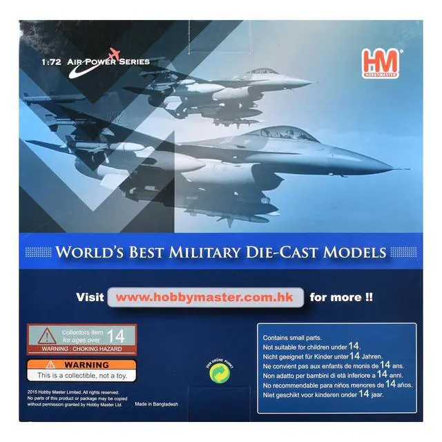 Alt view image 7 of 7 - Lockheed F-16C Fighting Falcon Fighter Aircraft "J-20 Aggressor Concept Scheme" US Air Force 1/72 Diecast Model by Hobby Master