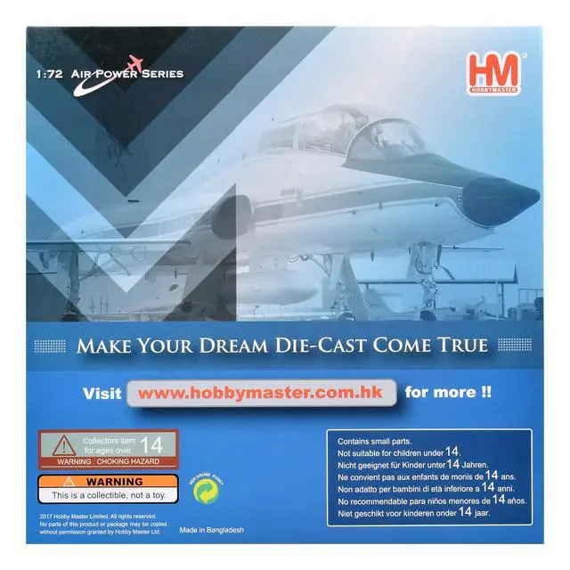 Alt view image 7 of 7 - Northrop AT-38B Talon Aircraft "LIFT Trainer, NASA" (1980s) US Air Force "Air Power Series" 1/72 Diecast Model by Hobby Master