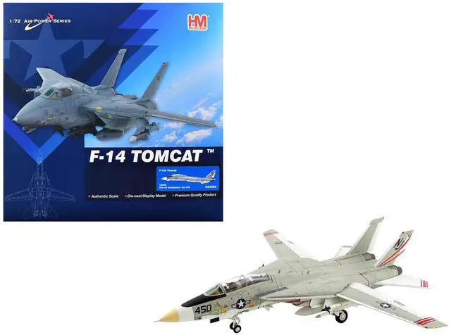 Main image of Grumman F-14A Tomcat Fighter Aircraft "VFA-124 Gunfighters" (1978) US Navy "Air Power Series" 1/72 Diecast Model by Hobby Master