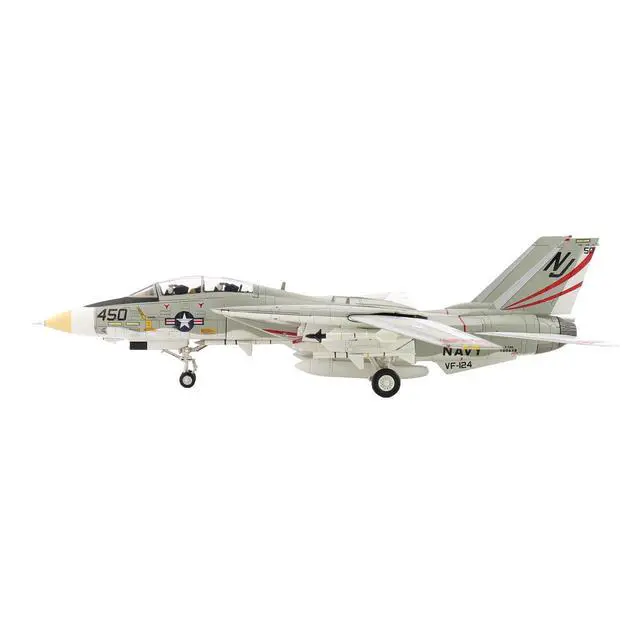 Alt view image 2 of 7 - Grumman F-14A Tomcat Fighter Aircraft "VFA-124 Gunfighters" (1978) US Navy "Air Power Series" 1/72 Diecast Model by Hobby Master