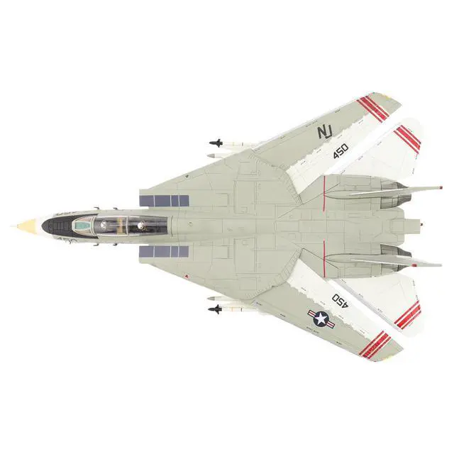 Alt view image 4 of 7 - Grumman F-14A Tomcat Fighter Aircraft "VFA-124 Gunfighters" (1978) US Navy "Air Power Series" 1/72 Diecast Model by Hobby Master