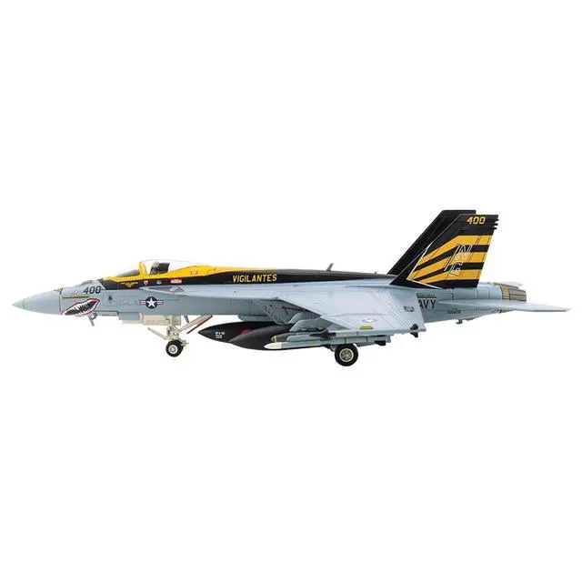 Alt view image 2 of 7 - Boeing F/A-18E Super Hornet Fighter Aircraft "USS Lincoln" (2021) United States Navy 1/72 Diecast Model by Hobby Master