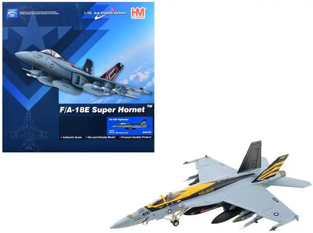 Main image of Boeing F/A-18E Super Hornet Fighter Aircraft "USS Lincoln" (2021) United States Navy 1/72 Diecast Model by Hobby Master