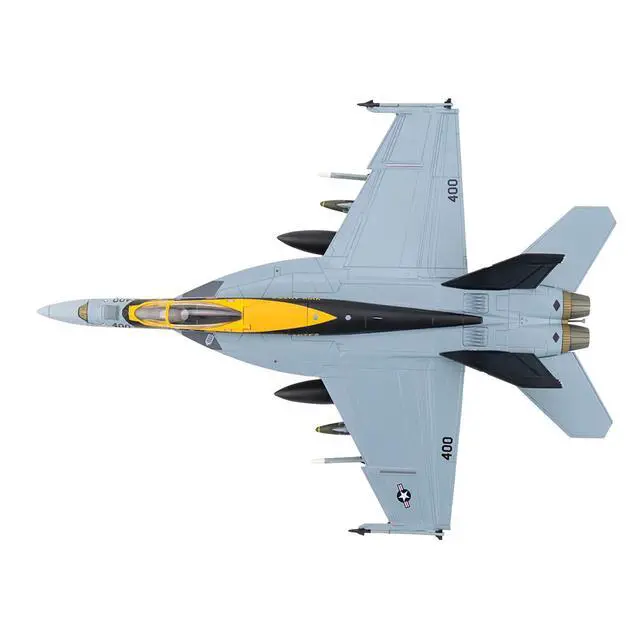Alt view image 4 of 7 - Boeing F/A-18E Super Hornet Fighter Aircraft "USS Lincoln" (2021) United States Navy 1/72 Diecast Model by Hobby Master