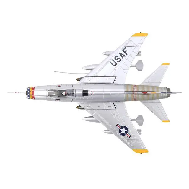 Alt view image 4 of 7 - North American F-100D Super Sabre Fighter Aircraft "FW-871,France" (1958) US Air Force 1/72 Die Cast Model by Hobby Master