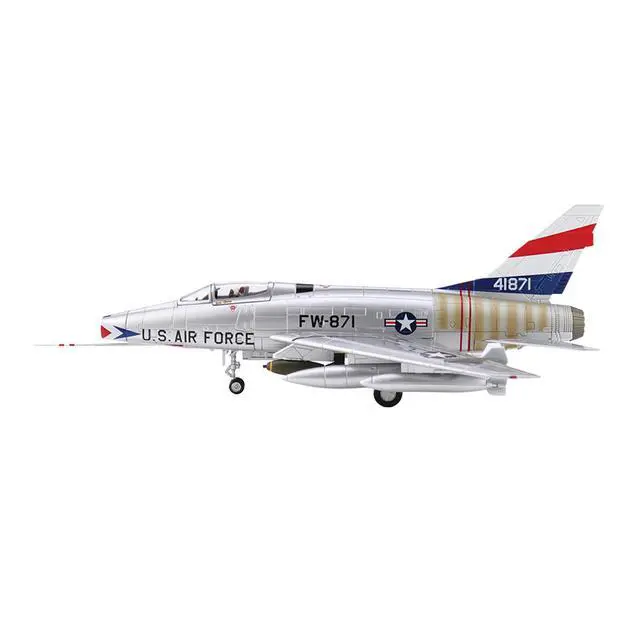 Alt view image 2 of 7 - North American F-100 Super Sabre Fighter Aircraft "National Military Museum" US Air Force 1/72 Die Cast Model by Hobby Master