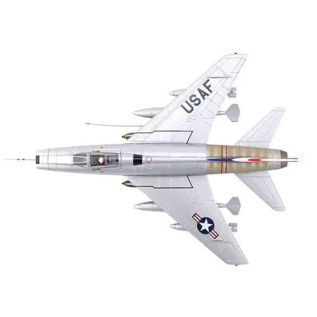 Alt view image 4 of 7 - North American F-100 Super Sabre Fighter Aircraft "National Military Museum" US Air Force 1/72 Die Cast Model by Hobby Master
