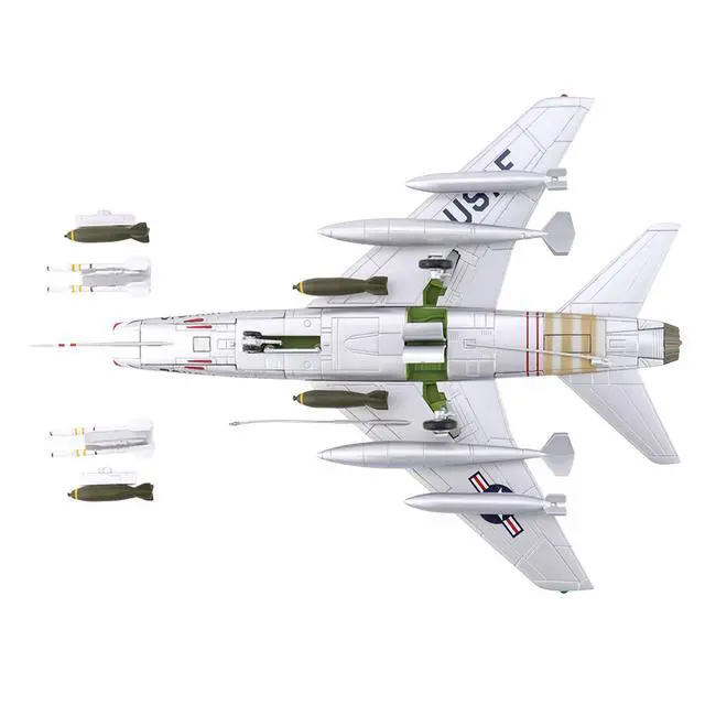 Alt view image 5 of 7 - North American F-100 Super Sabre Fighter Aircraft "National Military Museum" US Air Force 1/72 Die Cast Model by Hobby Master