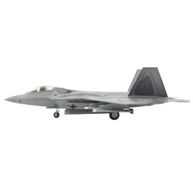 Alt view image 2 of 6 - Lockheed F-22 Raptor Stealth Aircraft "Major Joshua 'Cabo' Gunderson,Tyndall AFB" US 1/72 Die Cast Model by Hobby Master