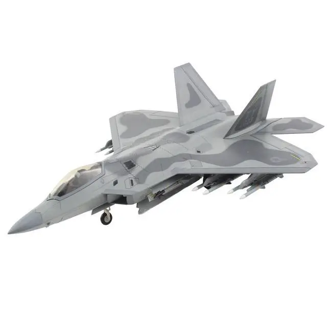 Alt view image 5 of 6 - Lockheed F-22 Raptor Stealth Aircraft "Major Joshua 'Cabo' Gunderson,Tyndall AFB" US 1/72 Die Cast Model by Hobby Master