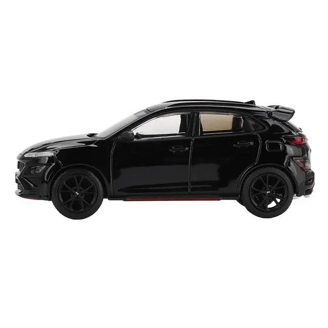 Alt view image 2 of 6 - Hyundai Kona N Phantom Black Limited Edition 1/64 Diecast Model Car by Mini GT