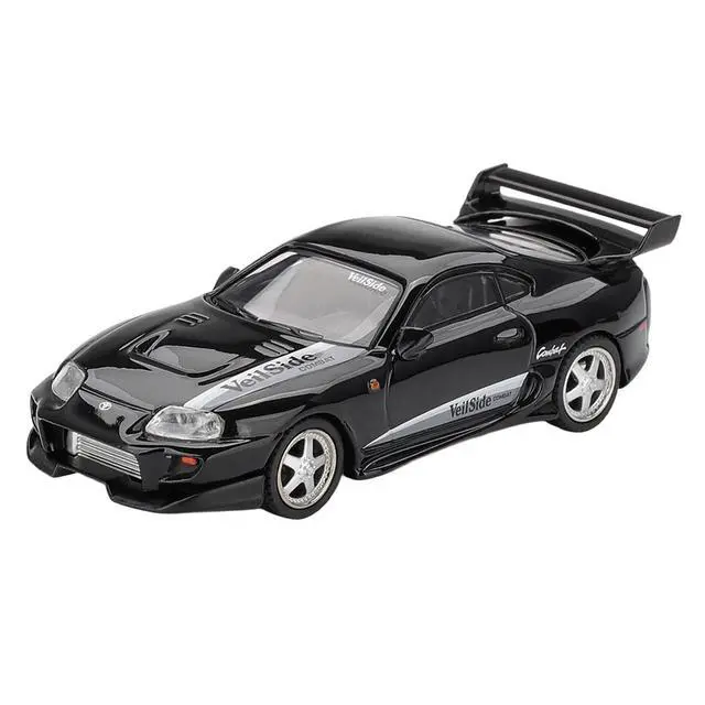 Alt view image 4 of 6 - Toyota Supra "VeilSide Combat V-II" Black Limited Edition 1/64 Diecast Model Car by Mini GT