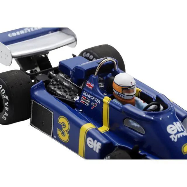 Alt view image 2 of 6 - Tyrrell P34 #3 Jody Scheckter Formula One F1 "Belgian GP" (1976) with Driver 1/43 Model Car by Spark