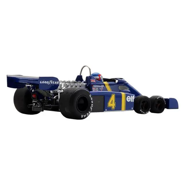 Alt view image 4 of 6 - Tyrrell P34 #4 Patrick Depailler 2nd Place Formula One F1 "Swedish GP" (1976) with Driver 1/43 Model Car by Spark