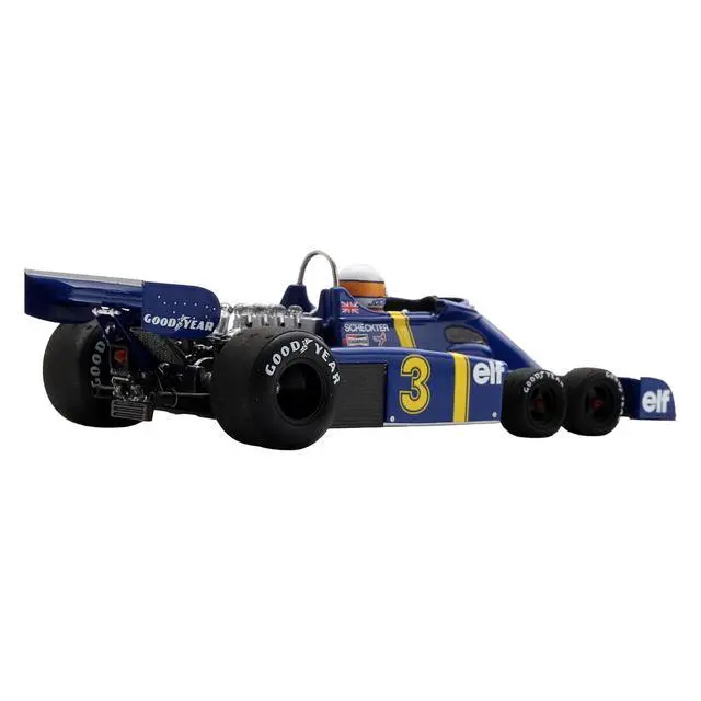 Alt view image 4 of 6 - Tyrrell P34 #3 Jody Scheckter Winner Formula One F1 "Swedish GP" (1976) with Driver 1/43 Model Car by Spark