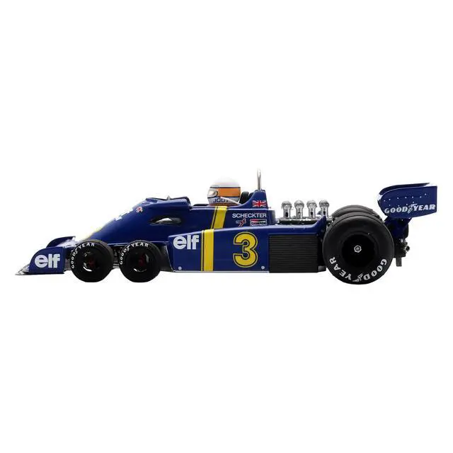 Alt view image 3 of 6 - Tyrrell P34 #3 Jody Scheckter Winner Formula One F1 "Swedish GP" (1976) with Driver 1/43 Model Car by Spark