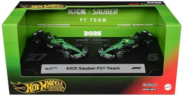 Main image of "Kick Sauber F1 Team" Formula One F1 World Championship (2025) 2 Piece Set Diecast Model Cars by Hot Wheels